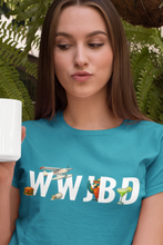 Load image into Gallery viewer, WWJBD Shirt What Would Jimmy Buffett Do Tee Coastal Parrot Trop Rock T-Shirt - Beach Life Buffett-Inspired Unisex Tee