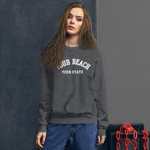 Load image into Gallery viewer, Customizable YOUR BEACH NAME Sweatshirt β Wear Your Paradise