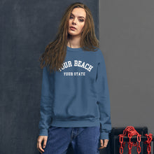 Load image into Gallery viewer, Customizable YOUR BEACH NAME Sweatshirt β Wear Your Paradise