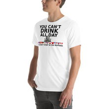 Load image into Gallery viewer, Disney Epcot Drinking Around the World Shirt - You Can't Drink All Day Tee