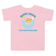 Load image into Gallery viewer, Toddler Beach Tee Customizable Name T-Shirt