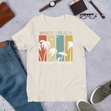 Load image into Gallery viewer, Custom Beach T-Shirt Where I Beach tee
