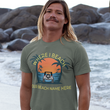 Load image into Gallery viewer, Where I Beach Jeep Customizable Short-Sleeve Unisex T-Shirt - Cabo Easy