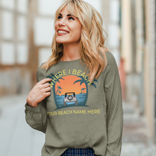 Load image into Gallery viewer, Where I Beach Customizable Unisex Long Sleeve Tee - Where I Beach