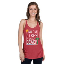 Load image into Gallery viewer, No One Likes a Shady Beach Women's Racerback Tank - Cabo Easy