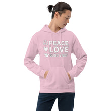Load image into Gallery viewer, Peace, Love, and Good Vibes Unisex Hoodie - Cabo Easy