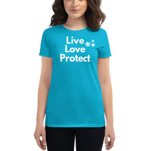 Load image into Gallery viewer, Live Love Protect Women's T-Shirt - Cabo Easy