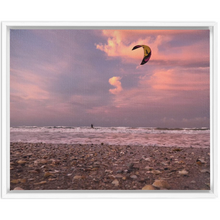 Load image into Gallery viewer, Wind Surfer at Sunset Framed Canvas Wrap
