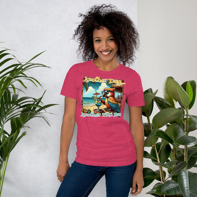 Another Day Another Tiki Bar Buffett Parrothead Tee