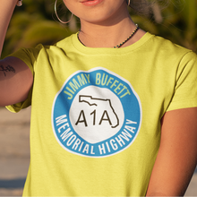 Load image into Gallery viewer, A1A Buffet Memorial Highway Shirt – A Tribute to Coastal Legend

