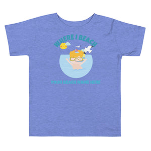 Toddler Beach Tee Customizable Name T-Shirt