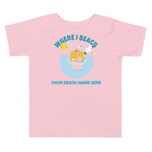 Load image into Gallery viewer, Toddler Beach Tee Customizable Name T-Shirt
