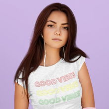 Load image into Gallery viewer, Good Vibes Women&#39;s short sleeve t-shirt - Cabo Easy
