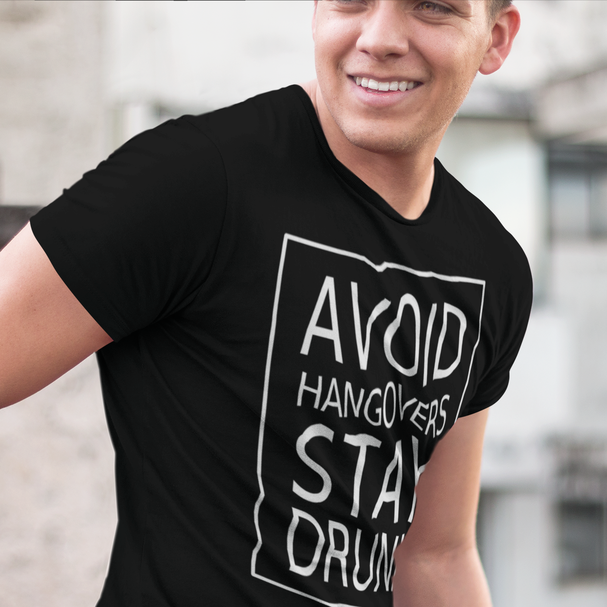 Avoid Hangovers, Stay Drunk Short-Sleeve Unisex T-Shirt – Where I Beach