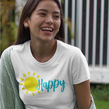 Load image into Gallery viewer, &quot;Happy&quot; Women&#39;s short sleeve t-shirt - Cabo Easy
