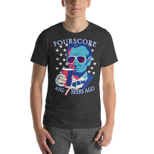 Fourscore and seven beers ago Lincoln Short-Sleeve Unisex T-Shirt - Cabo Easy