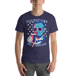 Fourscore and seven beers ago Lincoln Short-Sleeve Unisex T-Shirt - Cabo Easy