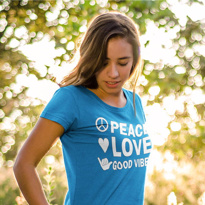 Peace, Love and Good Vibes! Women's T-shirt - Cabo Easy