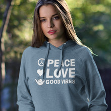 Load image into Gallery viewer, Peace, Love, and Good Vibes Unisex Hoodie - Cabo Easy
