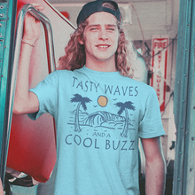 Load image into Gallery viewer, Tasty Waves and a Cool Buzz Unisex T-Shirt - Cabo Easy
