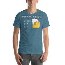 Load image into Gallery viewer, Do I want a beer Short-Sleeve Unisex T-Shirt - Cabo Easy
