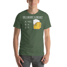 Load image into Gallery viewer, Do I want a beer Short-Sleeve Unisex T-Shirt - Cabo Easy
