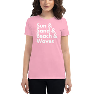 Sun, Sand, Beach & Waves Women's T-Shirt - Cabo Easy