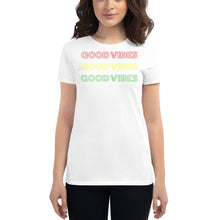 Load image into Gallery viewer, Good Vibes Women&#39;s short sleeve t-shirt - Cabo Easy
